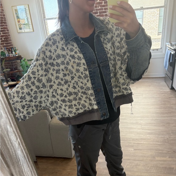 Free People Ditsy Denim Jacket - Picture 8 of 9